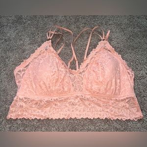 Aerie sunkissed lace padded plunge bralette